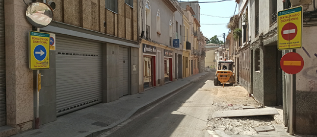 Les obres als carrers de Falguera i Batista inicien la segona fase segons el calendari previst