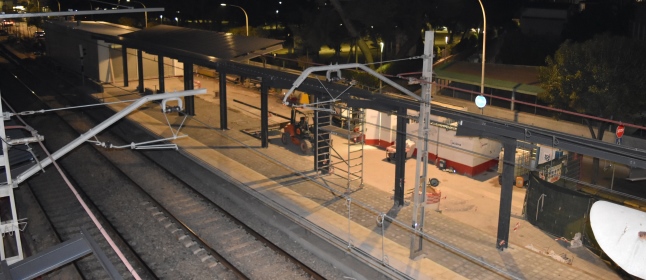 Trabajos nocturnos del 3 al 6 de febrero en la estación provisional y en Jacint Verdaguer