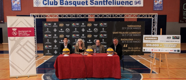 Presentada la Súper Liga Pro 3x3 FIBA, que se celebrará 26 y 27 de marzo en Sant Feliu